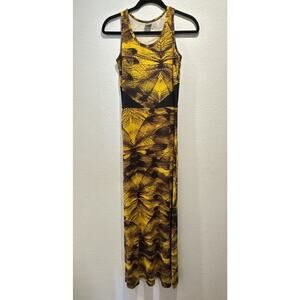 Malwee Brazil Women’s Size Medium Abstract Maxi Dress Sleeveless Tribal Boho